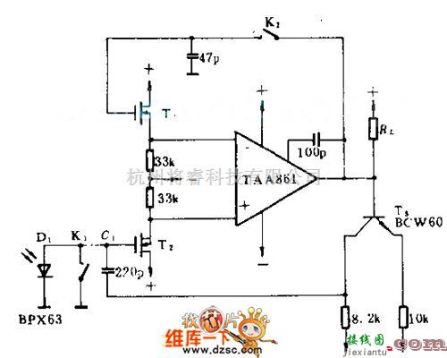 电工测试工具中的微分曝光表电路图  第1张