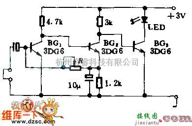 光电电路中的声控电子胸花电路图  第1张