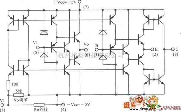 宽带放大中的OPA660宽带运放缓冲电路图  第1张