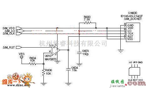 单片机制作中的sim卡电路图  第1张