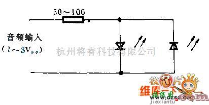 光电产生中的发光二板管零拍且示电路图  第1张