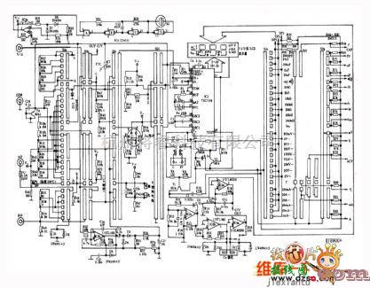 数字万用表电路中的DT890C+型数字万用表原理图  第1张