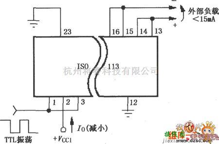 耦合隔离放大电路中的减小功耗的ISOll3电路图  第1张