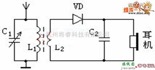 GPS接收电路中的最简单的收音机的电路图  第1张