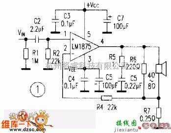 lm1875应用实验和电流反馈btl电路设计电路图  第1张