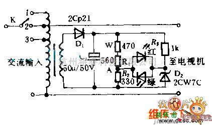 光电电路中的采用发光二极管的Tv电摄监测电路图  第1张