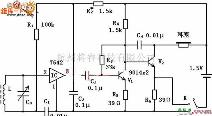 微机电路中的微型收音机电路原理电路图  第1张