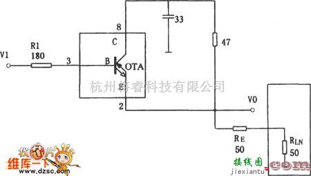 宽带放大器电路中的极宽带大电流缓冲器电路图  第1张