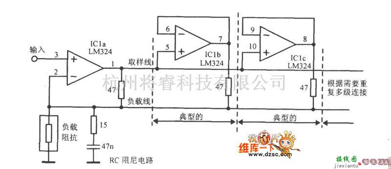 运算放大电路中的运放并联电路图  第1张