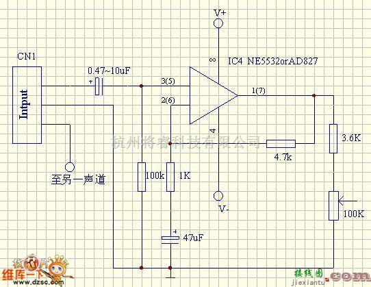 耳机放大中的ne5532低噪声放大电路图二  第1张