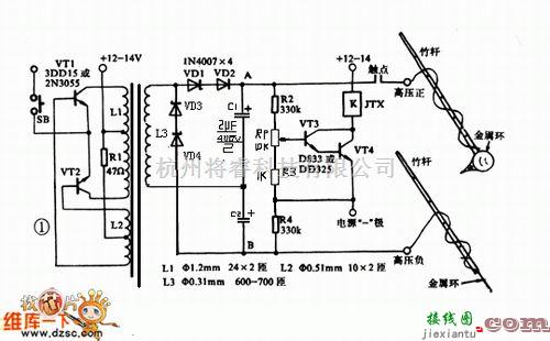 养殖中的电鱼机制作线路图二  第1张