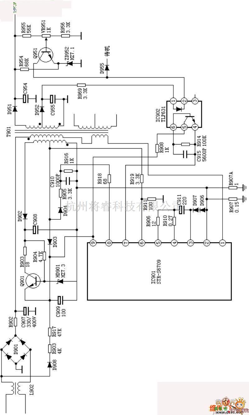 开关稳压电源中的日立A3P-B2电源(A4)电路图  第1张