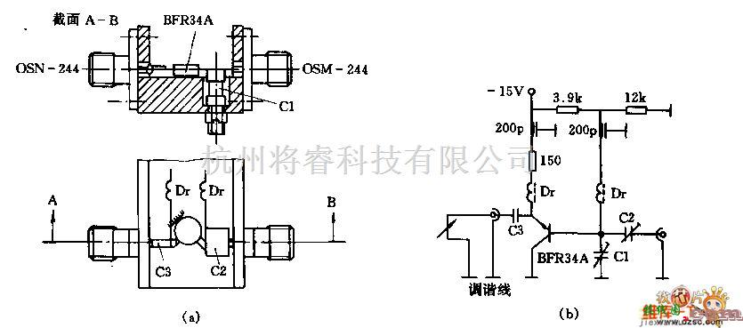 射频放大器中的4GHZ振荡器电路图  第1张