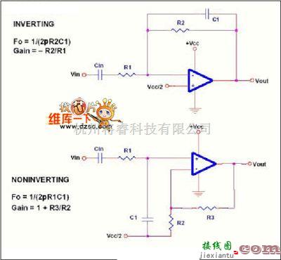 滤波器中的典型的低通滤波器电路图  第1张