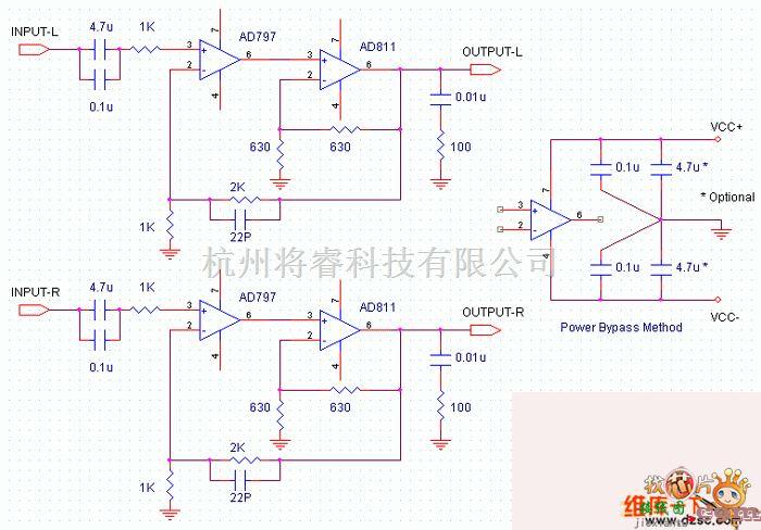 耳机放大中的OP耳放电路图  第1张