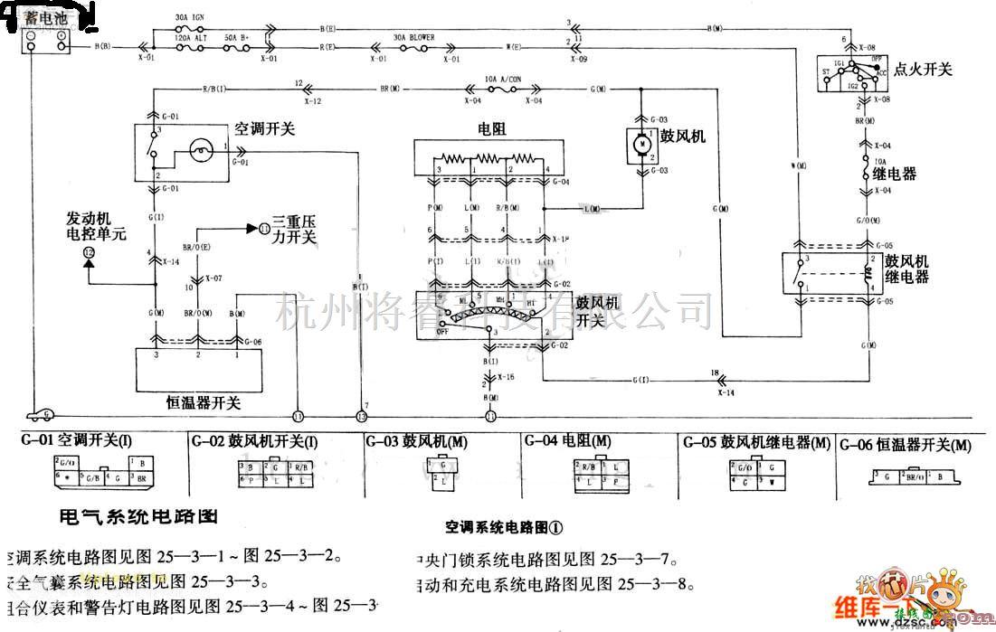 悦达起亚中的悦达起亚电气系统电路图  第1张