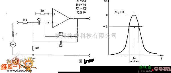 滤波器中的带通滤波器电路图  第1张