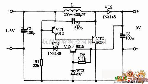 稳压电源中的几款直流升压电路图  第3张