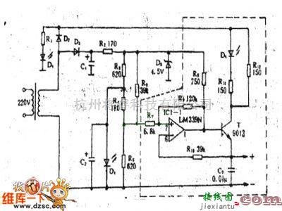 充电电路中的全自动充电器线路图  第1张