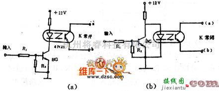 光电耦合器电路中的光电耦合器开关电路图  第1张