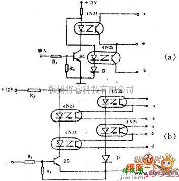 光电耦合器电路中的光电耦合器开关电路图  第2张