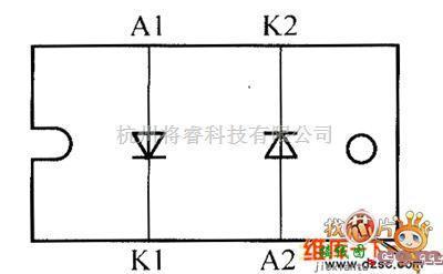 光敏二极管、三极管电路中的晶体二极管STTH60L06TV2、STTH6110TV2内部电路图  第1张