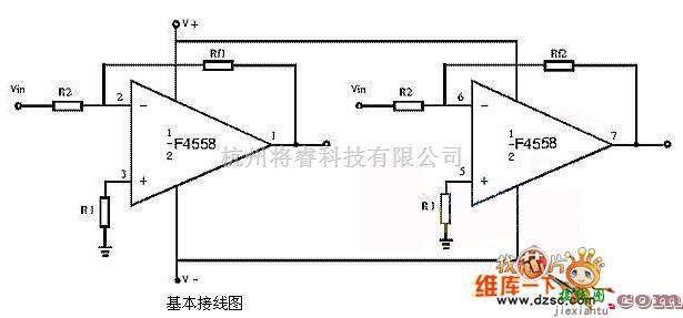 运算放大电路中的F4558运放电路图  第1张