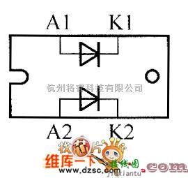 光敏二极管、三极管电路中的晶体二极管STTH1002TV1内部电路图  第1张