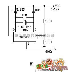 振荡电路中的专用集成电路MM5369电路图  第1张