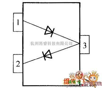 光敏二极管、三极管电路中的晶体二极管STDD15-04W内部电路图  第1张