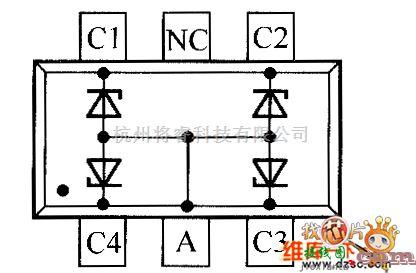 光敏二极管、三极管电路中的晶体二极管QZX363C12内部电路图  第1张