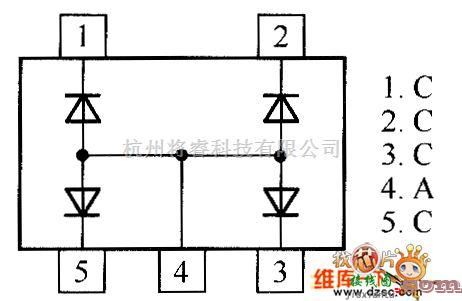 光敏二极管、三极管电路中的晶体二极管RKZ6.8MFAKT内部电路图  第1张