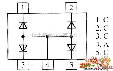 光敏二极管、三极管电路中的晶体二极管HZM6.5Z4MFA内部电路图  第1张