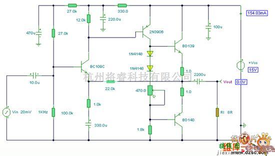 音频电路中的音频放大器2W电路图  第1张