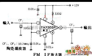 仪表放大器中的IF放大器电路图  第1张