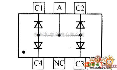 光敏二极管、三极管电路中的晶体二极管MMBD4448HAQW内部电路图  第1张