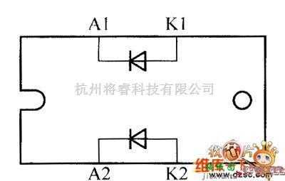 光敏二极管、三极管电路中的晶体二极管STTH6006TV1、STTH60L6TV、STTH6110TV1内部电路图  第1张