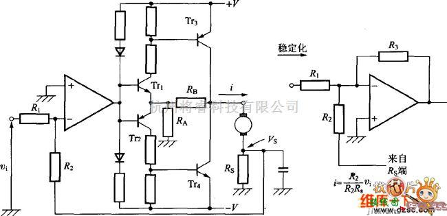 晶闸管控制中的晶体管电流控制电路图  第1张