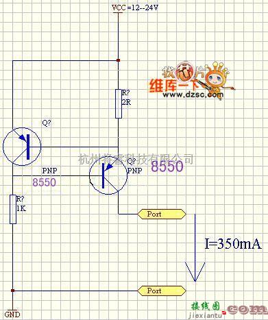 光敏二极管、三极管电路中的三极管恒流源电路图  第1张