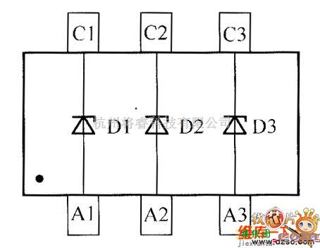 光敏二极管、三极管电路中的晶体二极管DDZX7V5CTS内部电路图  第1张