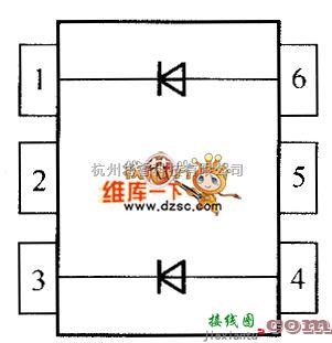 光敏二极管、三极管电路中的晶体二极管STDD15-07P6内部电路图  第1张