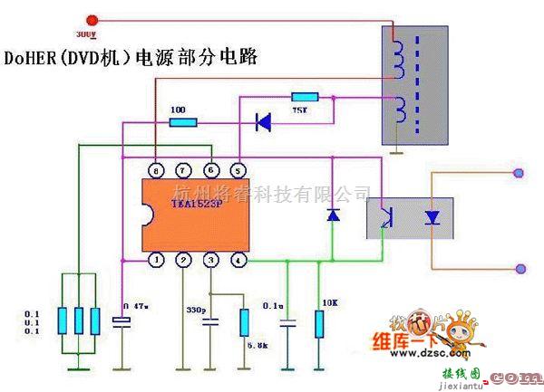 电源电路中的DOHER(DVD机)电源电路图  第1张