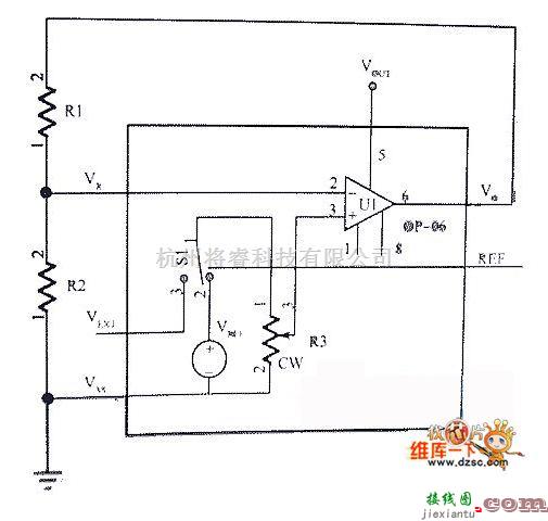 模拟电路中的电压调整器和对比度控制电路图  第2张