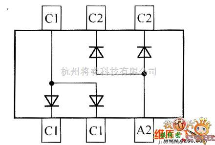 光敏二极管、三极管电路中的晶体二极管BAW56DW内部电路图  第1张