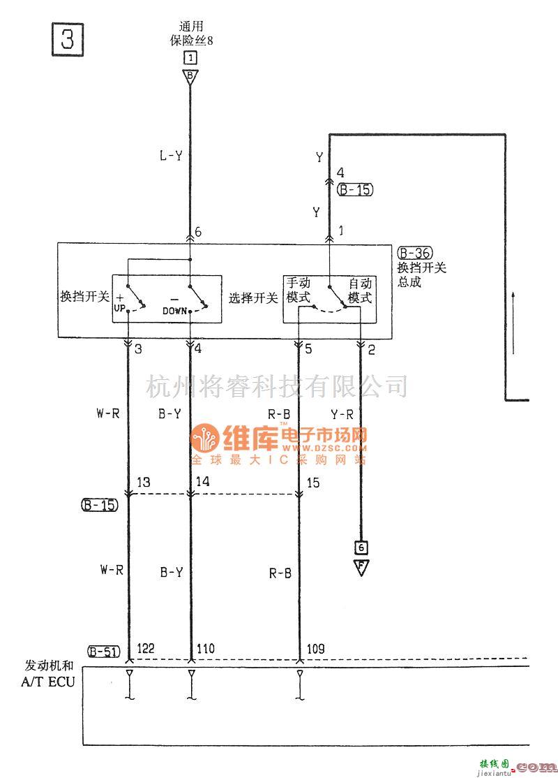 东南中的东南菱绅INVES-II 4A/T底盘电路图  第4张