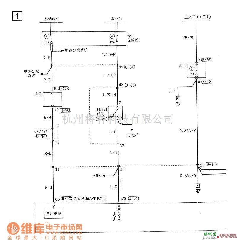 东南中的东南菱绅INVES-II 4A/T底盘电路图  第1张