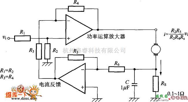 信号发生中的差动放大器的电流控制方式电路图  第1张