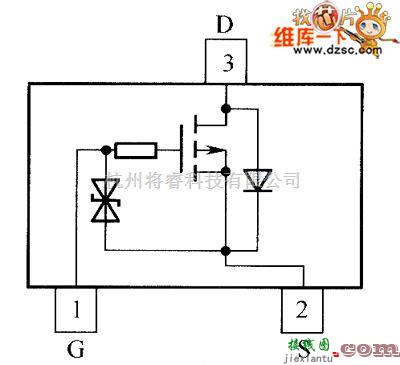 综合电路中的NTK3142PT1G、NTK3142PT5G内部电路图  第1张