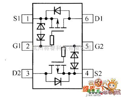 综合电路中的NTJD2152P、NTJD4152P内部电路图  第1张