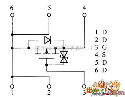 综合电路中的RSL020P03、RSQ025P03、RSQ030P03、RSQ035P03内部电路图  第1张